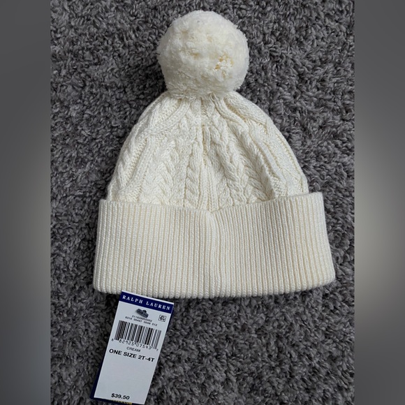 COPY - Beige Ralph Lauren Toddler Hat 2T - 4T. Brand new with tags. - Picture 3 of 3
